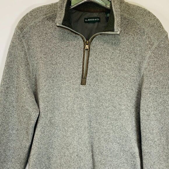 G.H. Bass & Co. Quarter Zip Long Sleeve Sweater - Picture 1 of 6